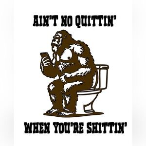 Gorilla Bathroom Sign